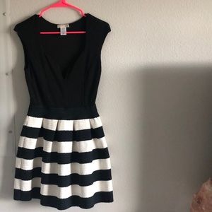 Black and white dress